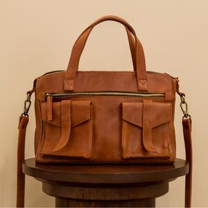 ✨Raven + Lily Magnolia Joanna’s Favorite Leather Satchel in Tan✨